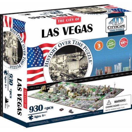 4d puzzle világhírű városok: Las Vegas 4d puzzle - cityscape