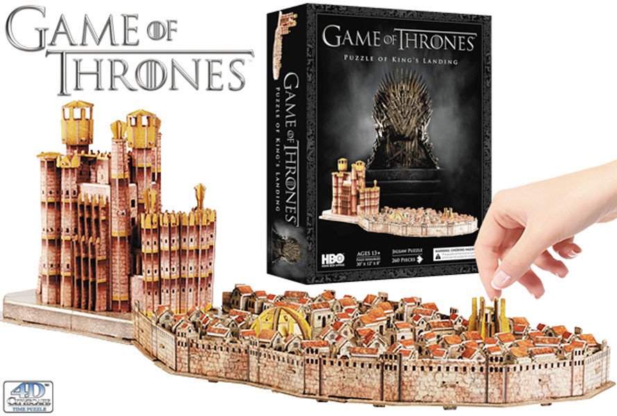 4d puzzle Game of Thrones: Kings Landing 4d puzzle - cityscape